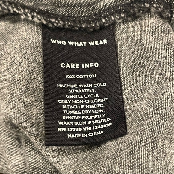 Who what wear Acid Wash Distressed Denim Shirt Dress Size Medium - Picture 7 of 8